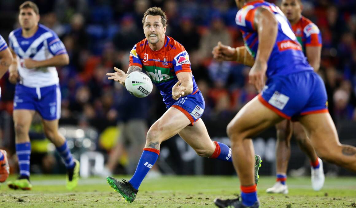 COMPETITOR: Mitchell Pearce has played in 71 games for the Knights and helped transform them from wooden spooners into a top-eight team. Picture: Jonathan Carroll