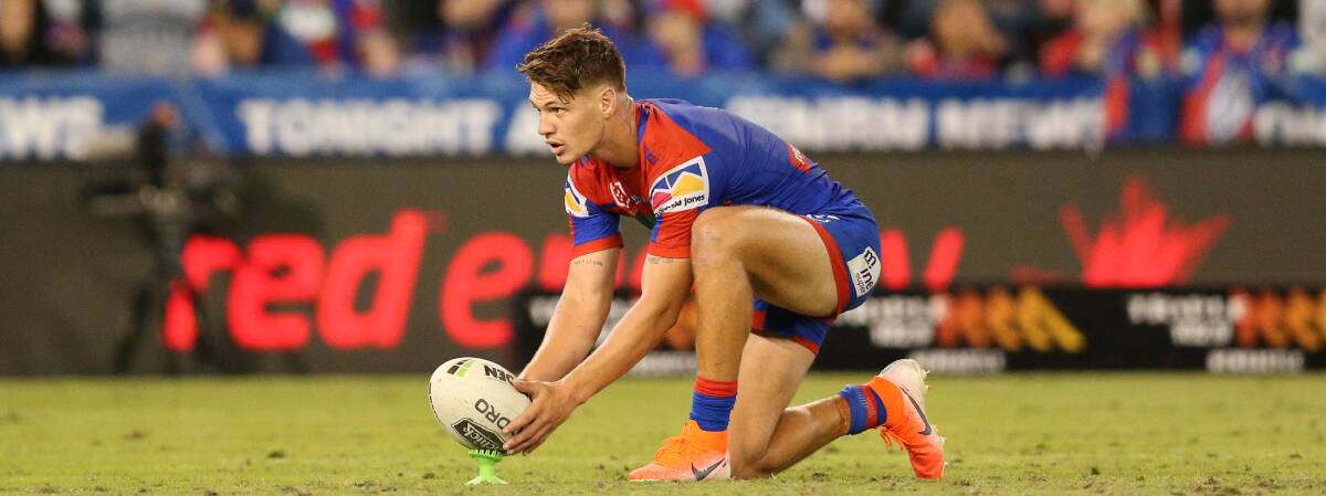 PRACTICE MAKES PERFECT: Kalyn Ponga. Picture: Max Mason-Hubers