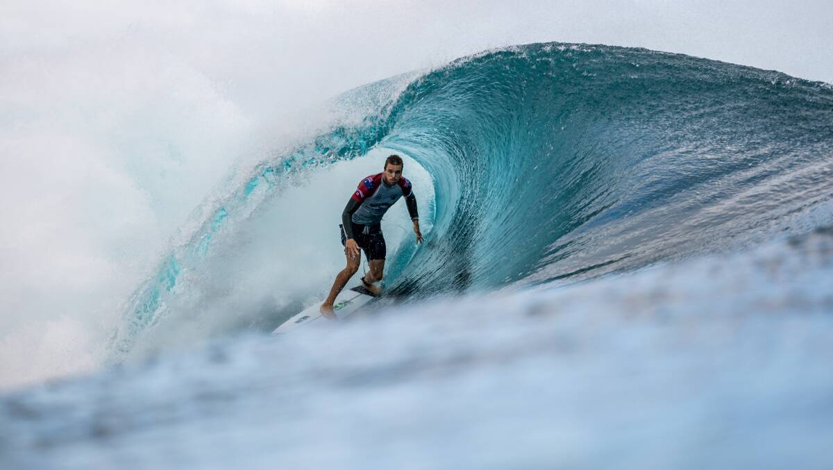 TUNNEL VISION: Merewether surfer Ryan Callinan is chasing a win in the Newcastle Cup. Picture: WSL