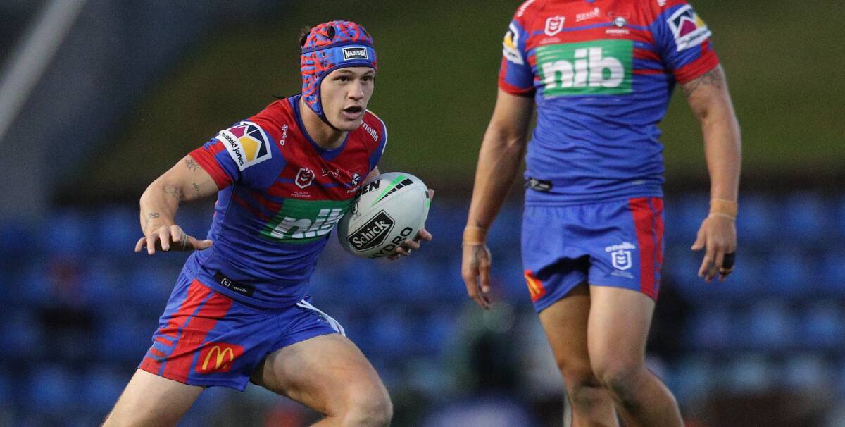 DANGER MAN: Kalyn Ponga produced a mixed bag for the Knights.