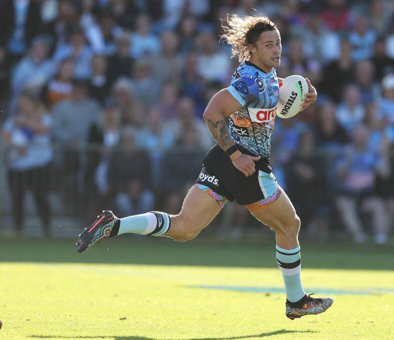 Nicho Hynes made his debut for NSW off the bench in Origin I. He could be promoted to the starting line-up after an injury to Nathan Cleary. Picture by Getty Images
