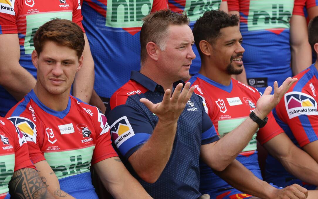 Newcastle Knights coach Adam O'Brien has been keeping a low profile in the media during the lead-up to the 2023 NRL season. Picture by Jonathan Carroll