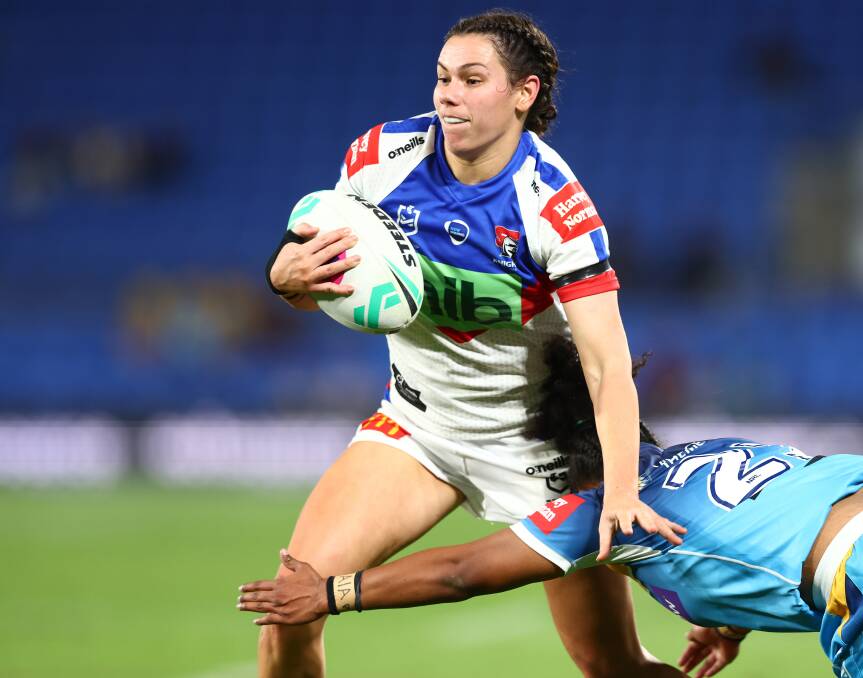 Newcastle Knights centre Shanice Parker has played every minute of the side's six games this NRLW season. Picture by Chris Hyde, Getty Images