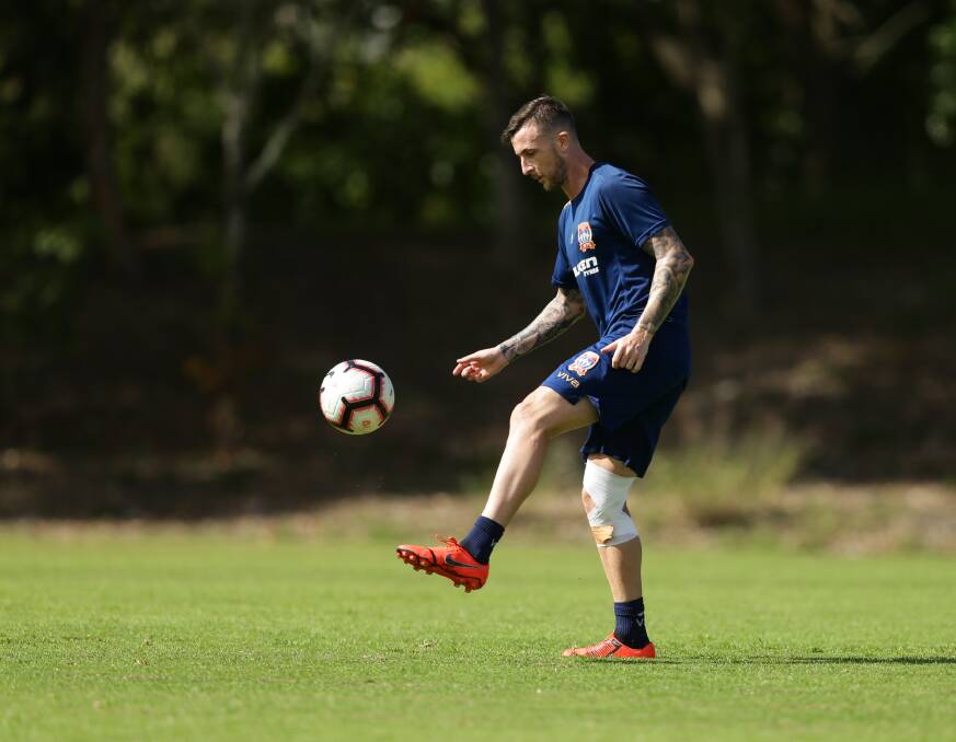 MANY HAPPY RETURNS: Roy O'Donovan is back at the Newcastle Jets, which will bolster their strike force. Picture: Jonathan Carroll