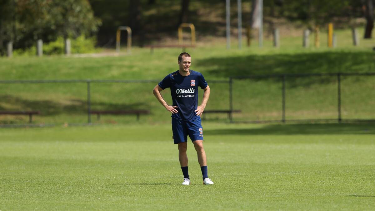 FRUSTRATION: Jets skipper Nigel Boogaard is eager to return from injury but has been ruled out of Saurday's clash with Melbourne City. Picture: Max Mason-Hubers