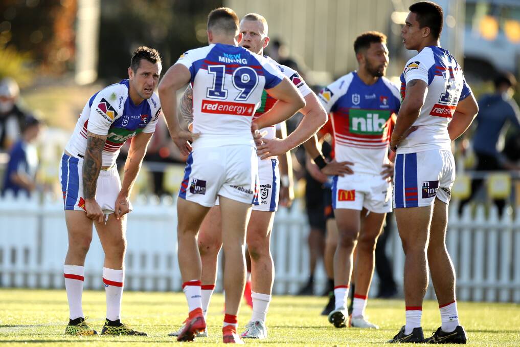 IN THE BALANCE: The Knights are still a chance for a home final. Picture: Getty Images