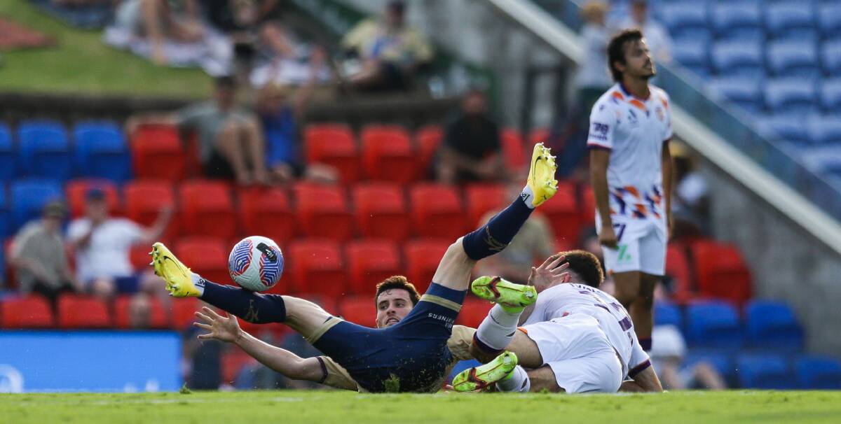Newcastle salvaged a point from last week's home clash with Perth. Picture by Jonathan Carroll