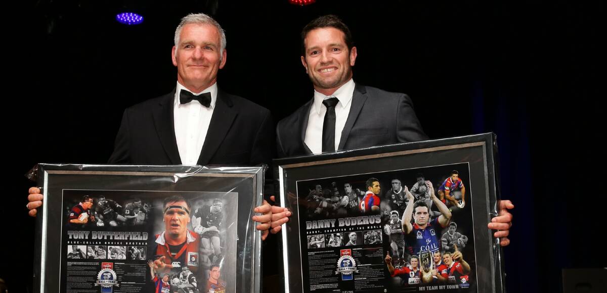 LEGEND: Butterfield and Danny Buderus were inducted into the Knights' Hall of Fame in 2014.