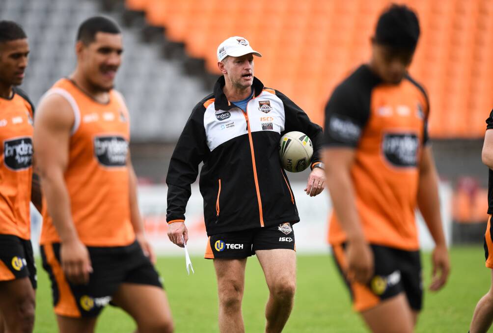 NEMESIS: Michael Maguire has coached against the Newcastle Knights nine times, and has nine wins to his name. He will be hoping to make it 10 at Campbelltown on Saturday. Picture: AAP
