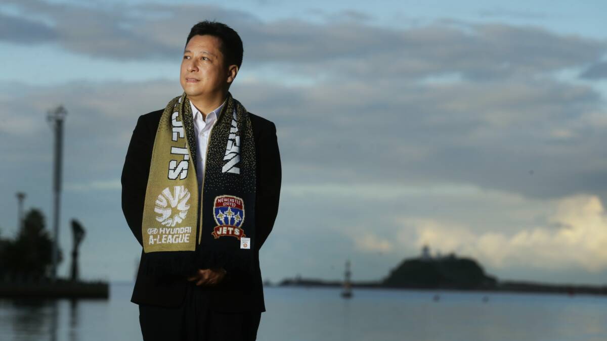DOLLARS AND SENSE: Chinese owner Martin Lee has spent millions since taking over the Newcastle Jets. Picture: Marina Neil