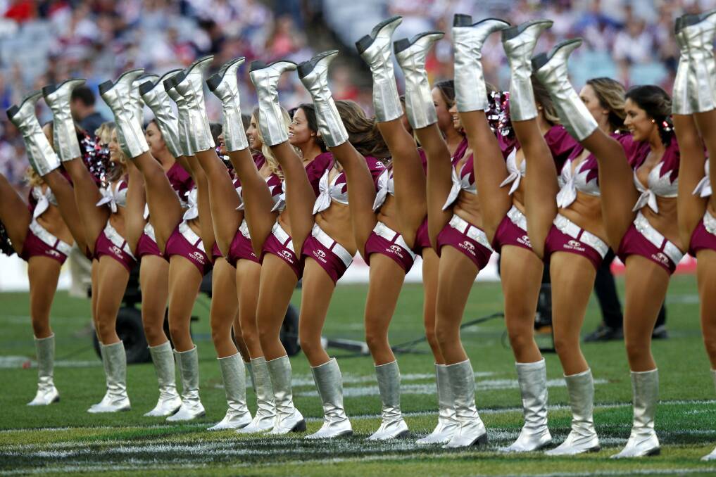 SHOW US YOUR POM POMS: To hell with politically correct killjoys. Cheerleaders play a vital role in every game of rugby league.