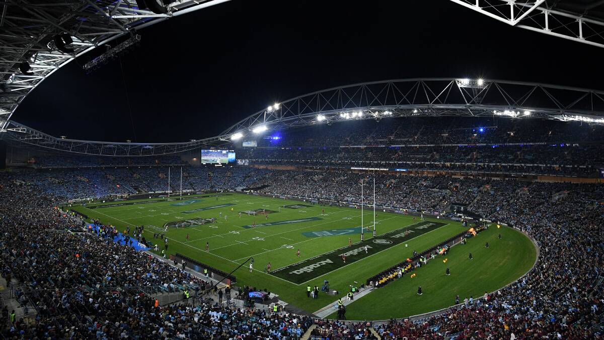FULL HOUSE: The Origin series decider at ANZ Stadium attracted a sell-out crowd of 82,565. Meanwhile, club attendances have been suffering across the board. Picture: AAP