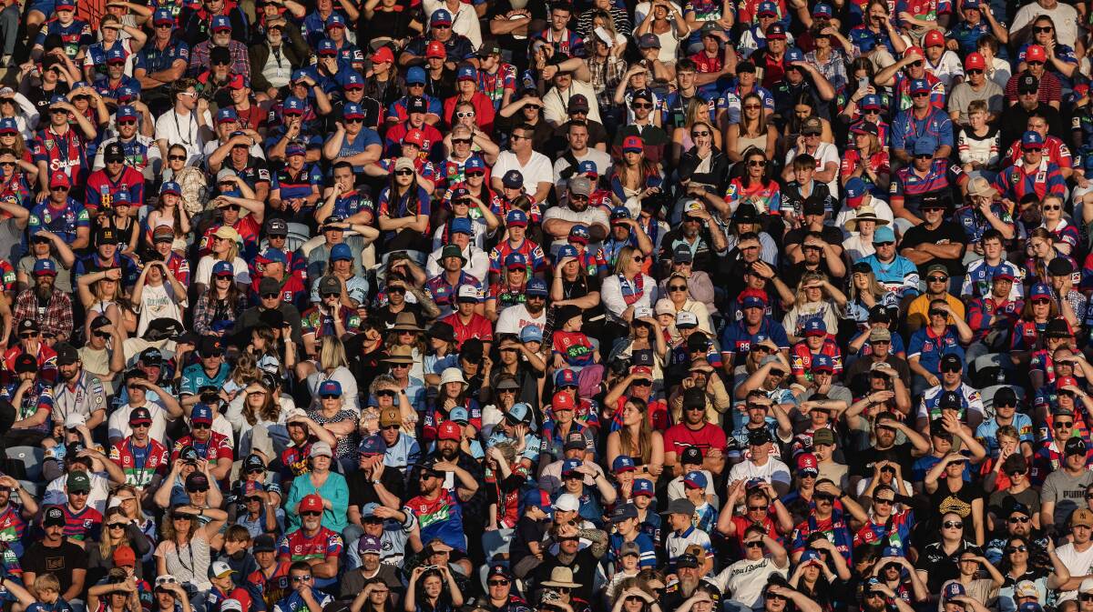 Newcastle Knights fans have turned out in vast numbers this season. Picture by Marina Neil