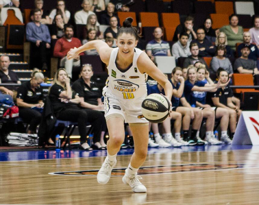 HEADING WEST: Newcastle-born guard Katie Ebzery has signed a two-year deal with the Perth Lynx. The Australian Opal led the WNBL in assists last year and was in the top-10 scorers. Picture: Jamila Toderas.