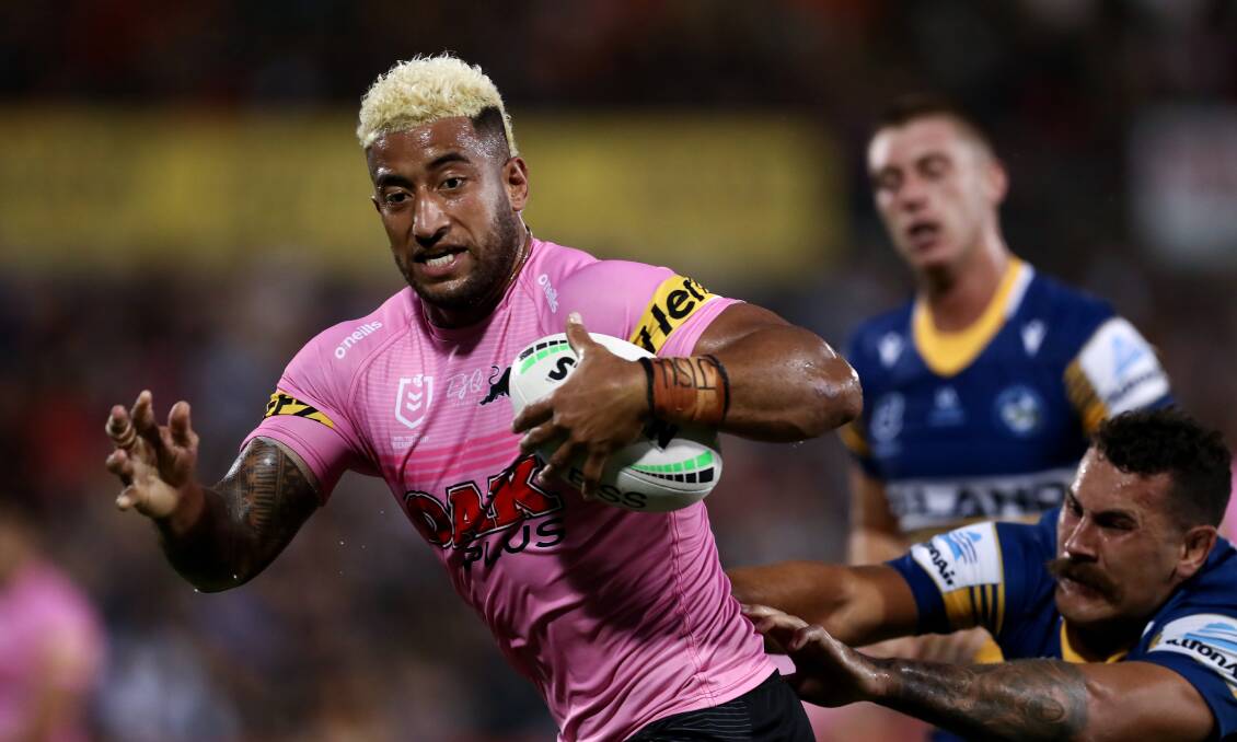 BIG-GAME PLAYER: Penrith's Viliame Kikau is one of the NRL's most damaging forwards but is ineligible to participate in State of Origin. Picture: Getty Images