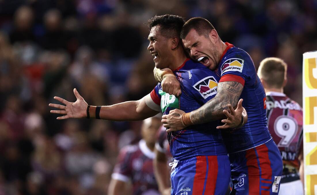 FIREPOWER: Daniel Saifiti and David Klemmer will lead the charge against Manly. Picture: Getty Images
