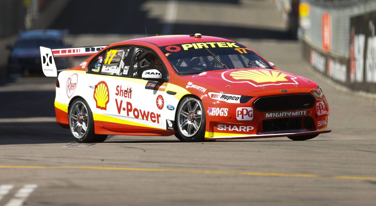 LEADING LIGHT: Scott McLaughlin during Friday's practice rounds. Picture: Jonathan Carroll