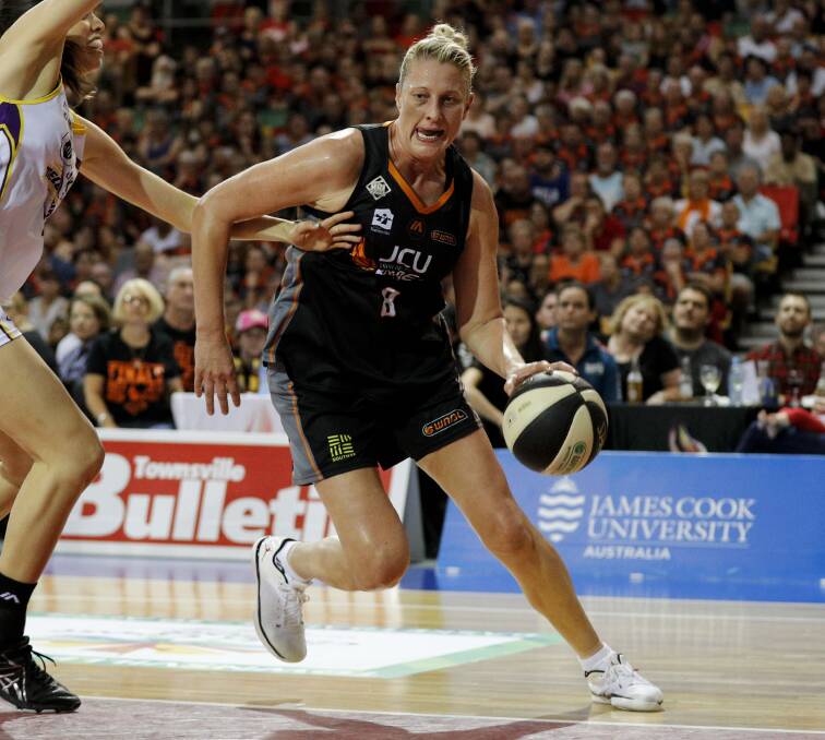 ONE FOR THE ROAD: Newcastle's Suzy Batkovic finished her illustrious basketball career with a win in her 346th and last WNBL game. Picture: AAP