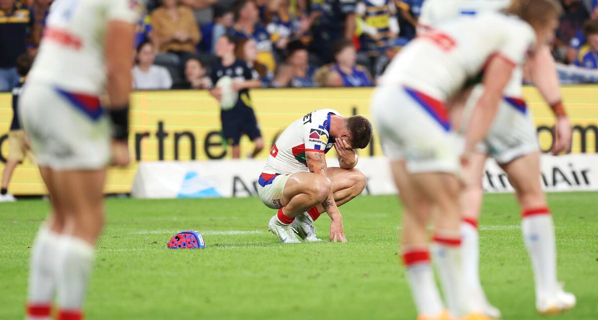 Kalyn Ponga after Friday's loss to Parramatta. Picture by Getty Images