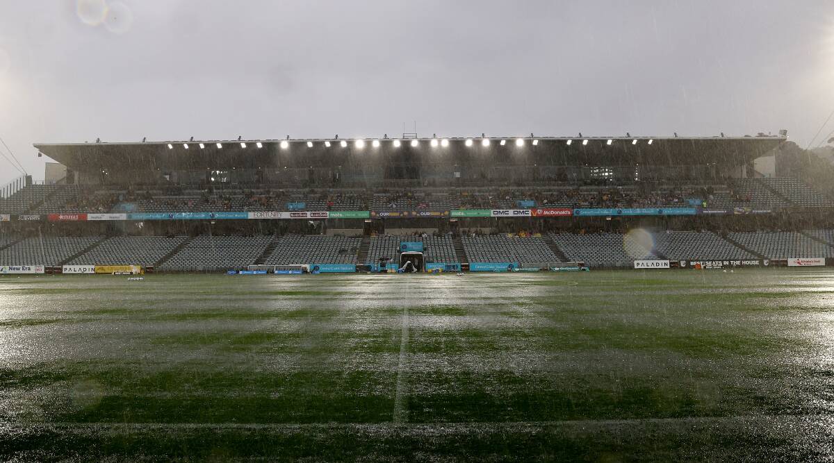 The pitch at Central Coast Stadium. Picture Getty Images
