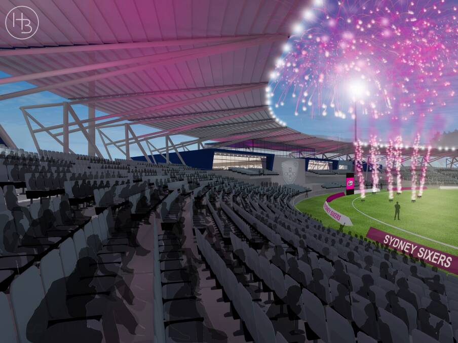 How the new stadium would look inside.