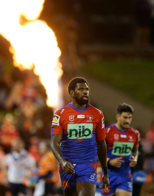 Edrick Lee is joining new franchise the Dolphins next season, after playing 41 games for the Newcastle Knights over the past four seasons. Picture by Jonathan Carroll