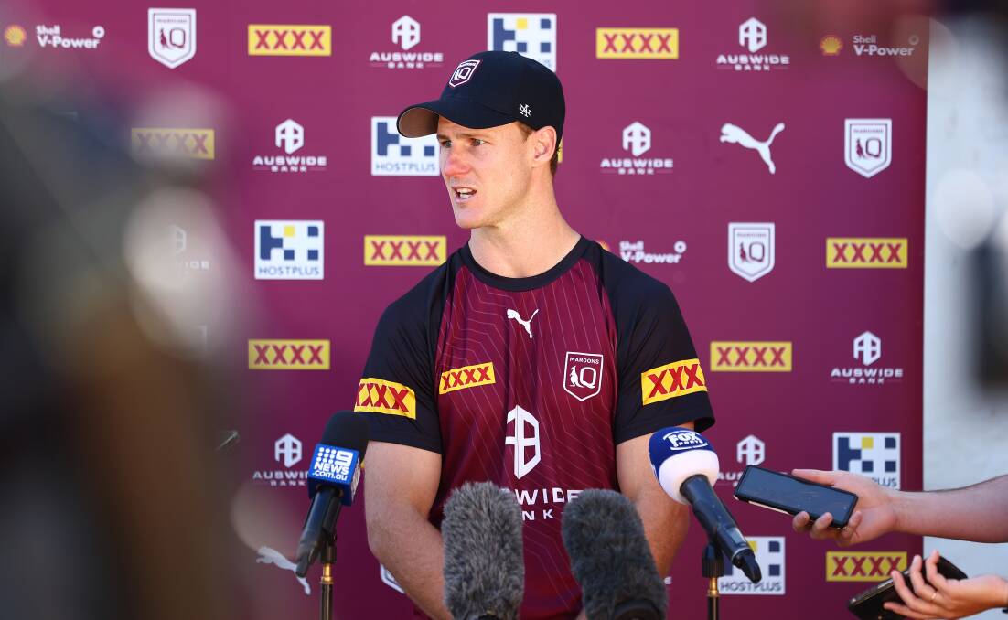 RLPA president Daly Cherry-Evans fronts the media. Picture Getty Images