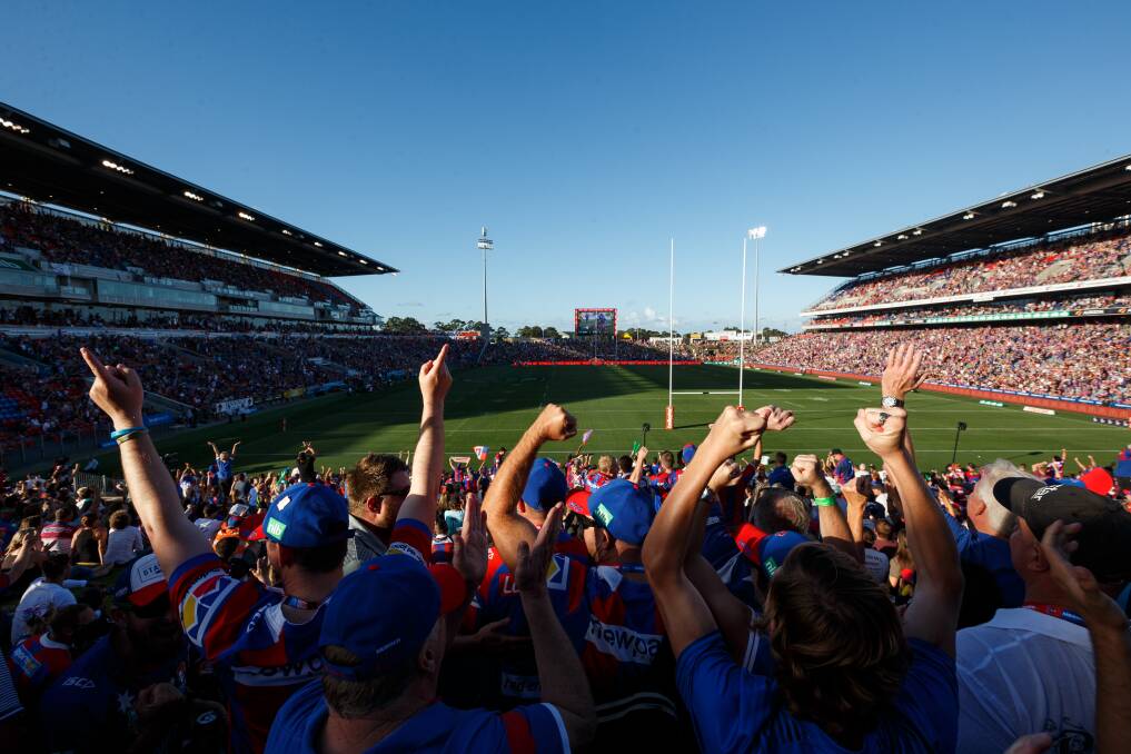 HEART AND SOUL: The Newcastle Knights have been rugby league's most loyal and parochial supporters since 1988. Picture: Max Mason-Hubers