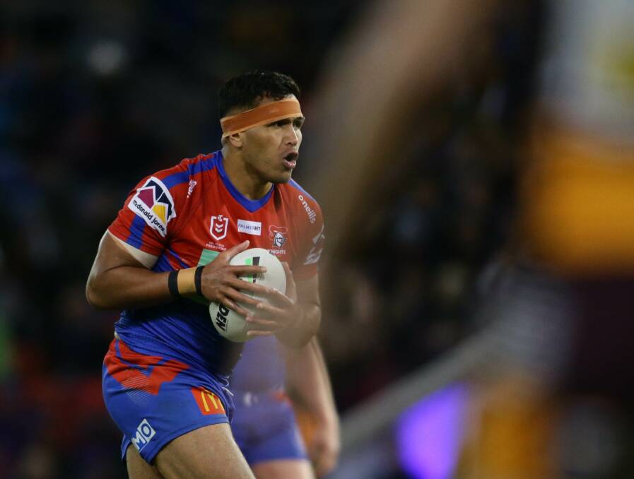 Daniel Saifiti has been a mainstay for Newcastle since debuting in 2016. Speculation has arisen that Knights officials are open to releasing him and Bradman Best if rival clubs are interested. Picture by Jonathan Carroll