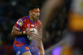 Daniel Saifiti has been a mainstay for Newcastle since debuting in 2016. Speculation has arisen that Knights officials are open to releasing him and Bradman Best if rival clubs are interested. Picture by Jonathan Carroll