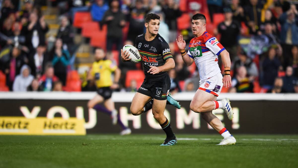 FLASHBACK: Nathan Cleary scored 34 points the last time Penrith played the Knights. Picture: NRL Photos