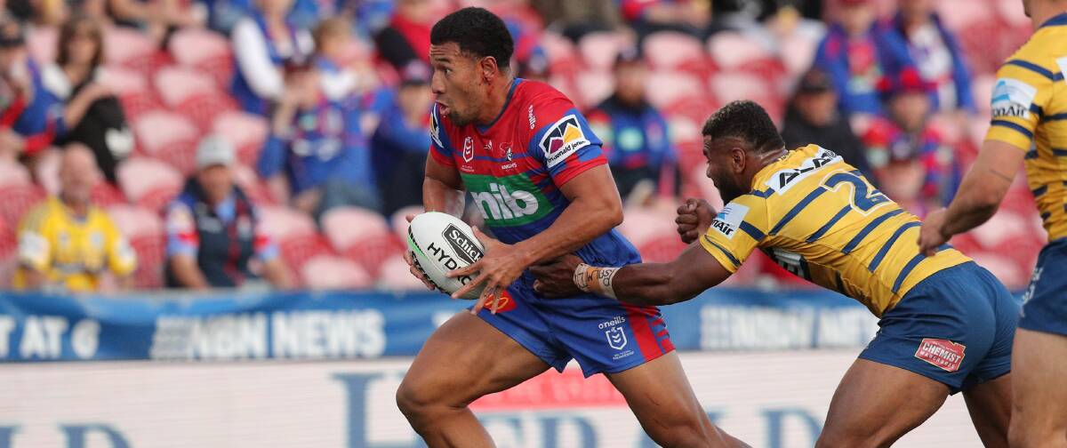 WELCOME BACK: Tautau Moga was reinstated as right-side centre.
