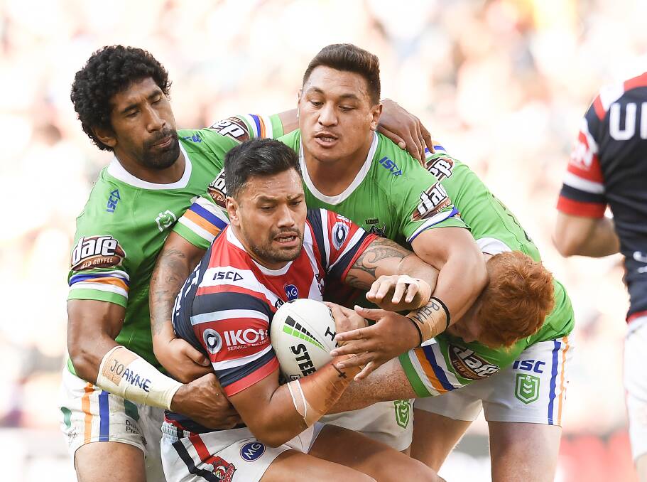 IMPACT PLAYER: The Roosters will be relying on Zane Tetevano to give them fresh legs off the bench in Sunday's grand final against Canberra. Picture: Getty Images