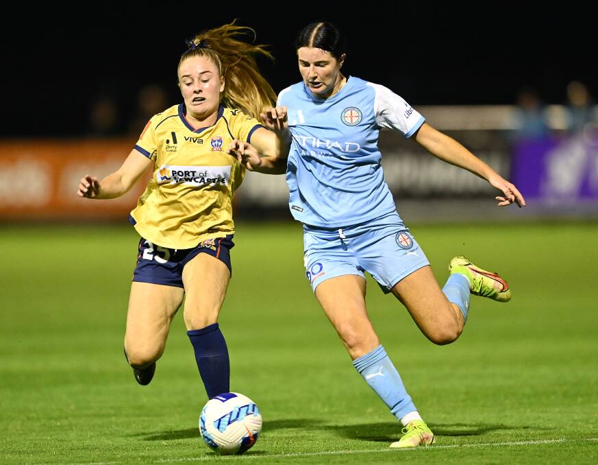 Lara Gooch made her A-League Women's debut with the Jets last season. Picture by Getty Images