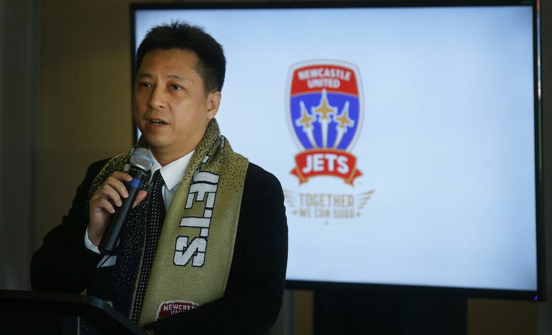 COSTLY: Chinese businesman Martin Lee has pumped an estimated $15 million into the Jets. He has been trying to sell the club for two years. Picture: Marina Neil