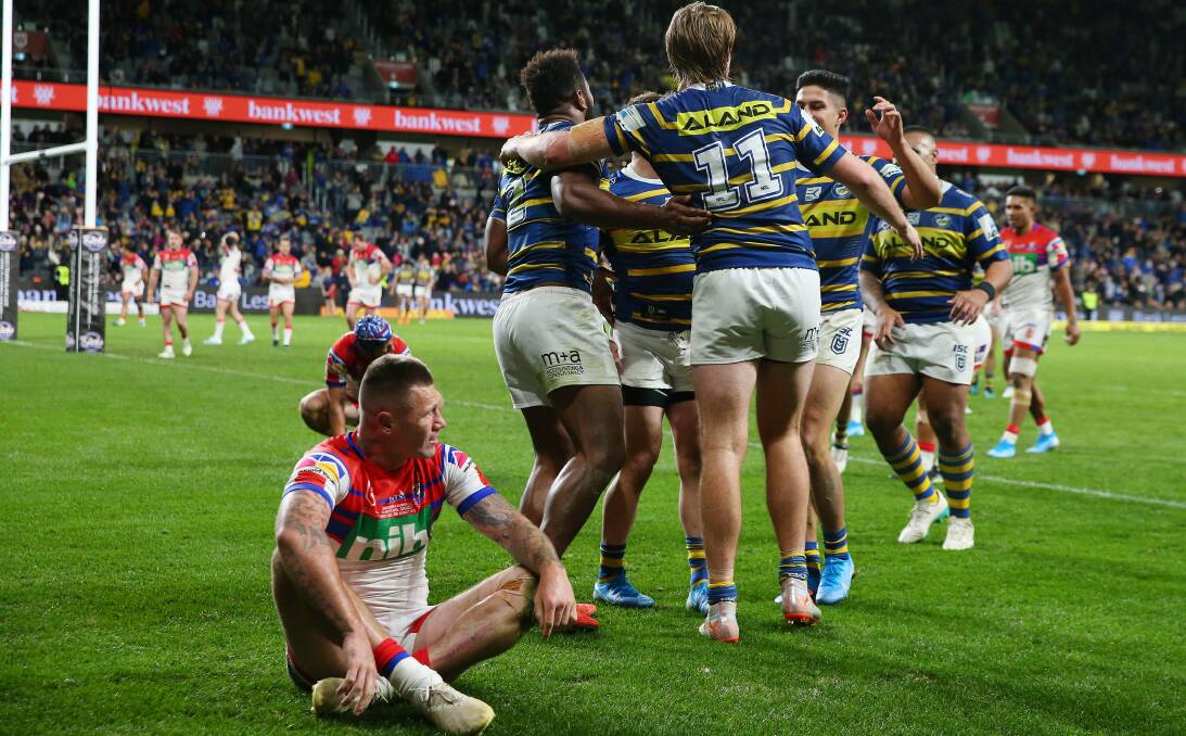 SNAKES AND LADDERS: Parramatta put a major dent in Newcastle's finals hopes with a 20-14 win at Bankwest Stadium in round 21. Picture: Getty Images