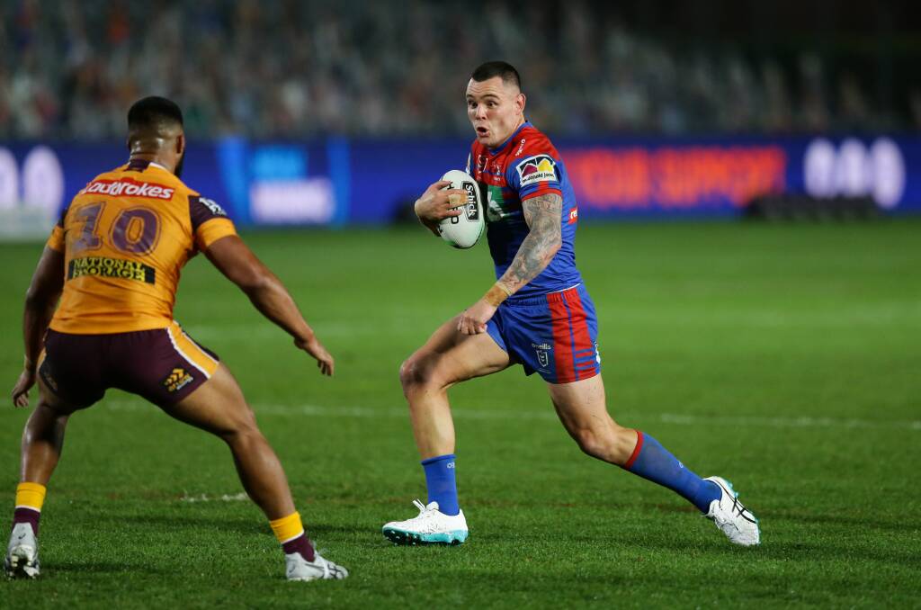BODY BLOW: David Klemmer suffered a knee injury in the round-one win against Sydney Roosters. Picture: Jonathan Carroll