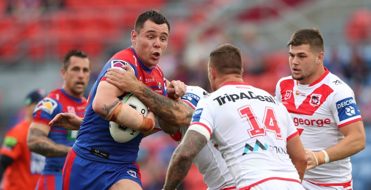 STRONG: David Klemmer on the charge. Picture: Getty Images