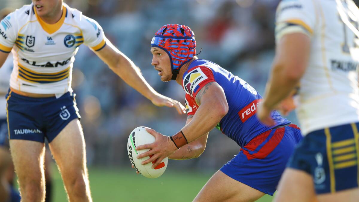The Newcastle Knights believe that two weeks will be enough to prepare Kalyn Ponga physically and mentally to return from his latest bout of concussion. Picture by Jonathan Carroll
