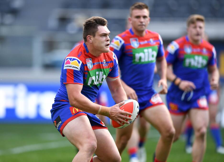 POTENTIAL: Brodie Jones is one of the Knights' brightest prospects. Picture: Gregg Porteous, NRL Photos
