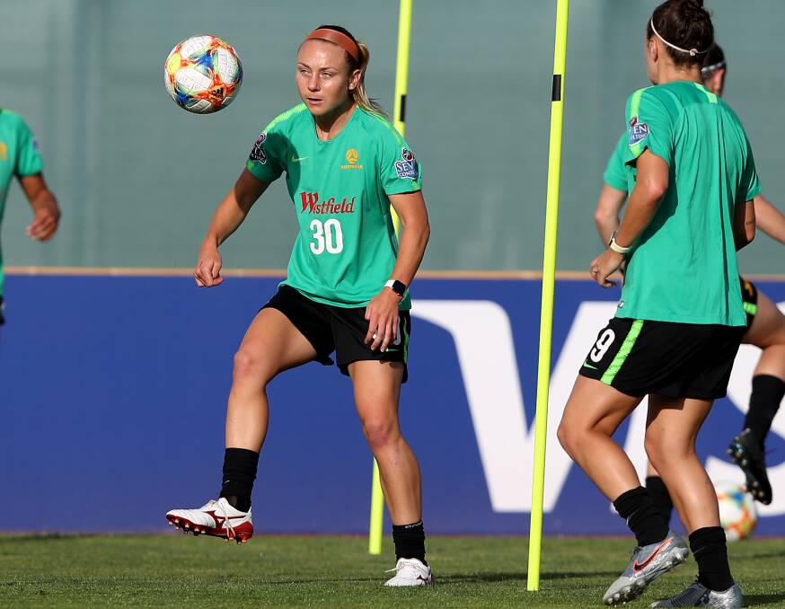 Jets new signing Teigen Allen has made over 40 appearances for the Matildas. Picture by Getty Images