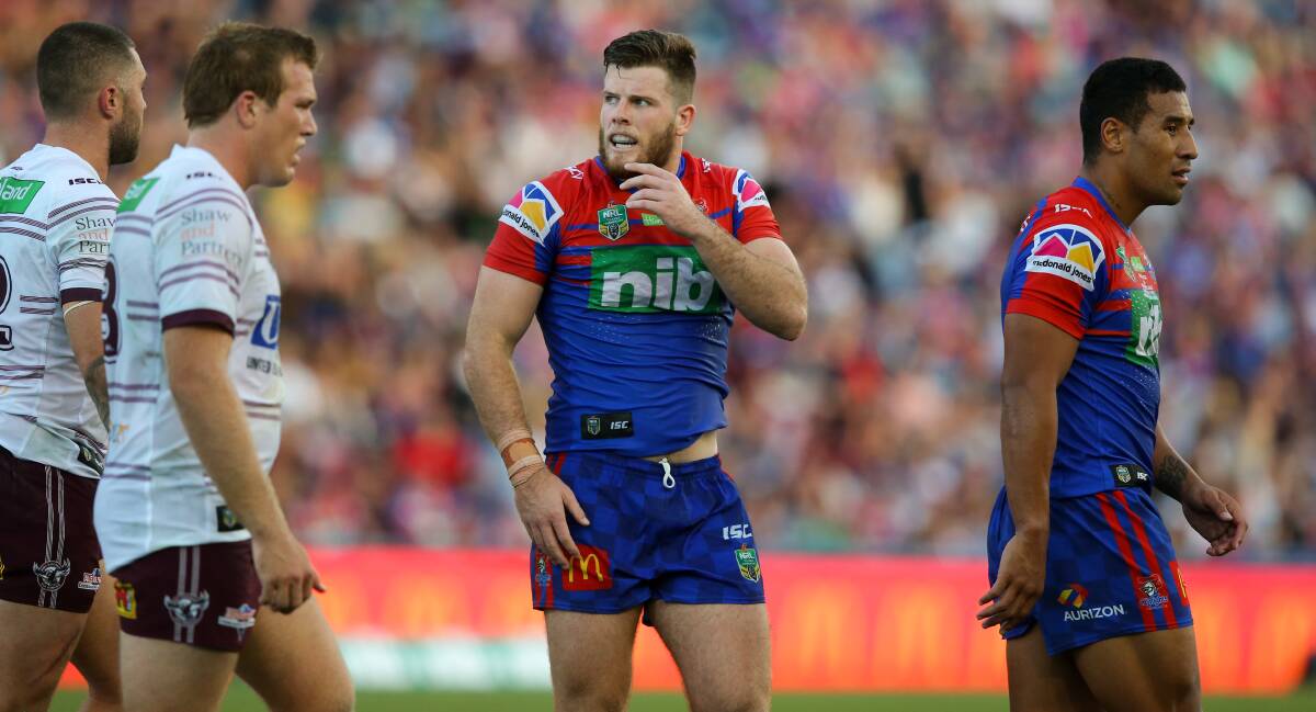 FOCUSED: Newcastle back-rower Lachlan Fitzgibbon wants to improve his consistency in 2020. Picture: Max Mason-Hubers