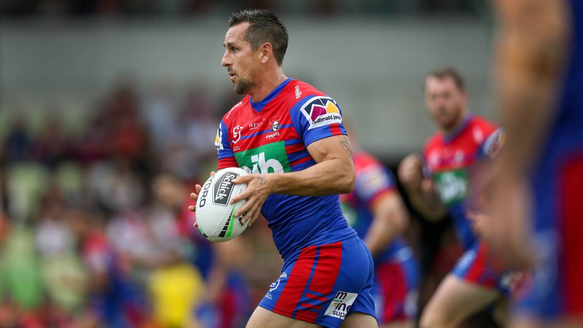 HALF-MEASURES: Skipper Mitchell Pearce played the first 40 minutes.