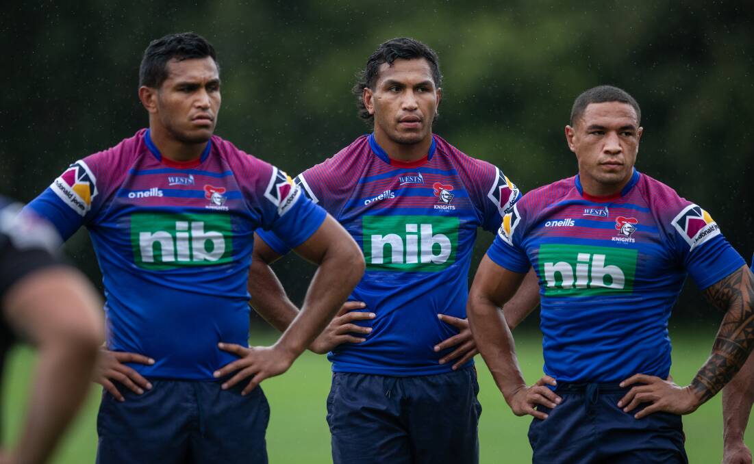 MIXED EMOTIONS: Daniel Saifiti was disappointed that a knee injury cost him a chance of adding to his seven State of Origin appearances, but his twin brother Jacob and Tyson Frizell were both named in an extended NSW squad. Picture: Marina Neil