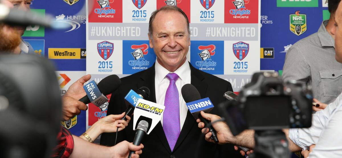 HIGH HOPES: Wests/Knights CEO Phil Gardner.