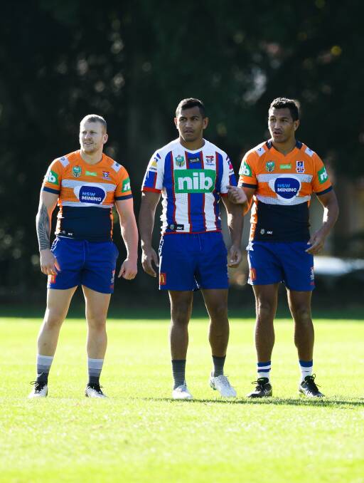 Mitchell Barnett will play against his great mates, the Saifiti twins, for the first time on Friday night.