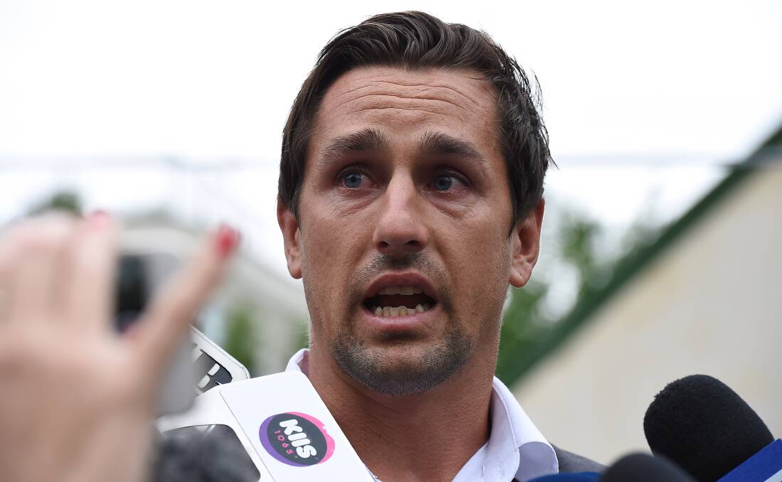 HIGH PRICE: Mitchell Pearce copped a $125,000 fine ($50,000 suspended) and an eight-game ban for his indiscretion in 2016. Canterbury's Mad Monday nudists should consider themselves lucky. Photo: Kate Geraghty