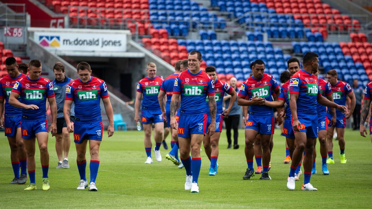 LOCKED IN: The Knights will face Penrith in their first game after the NRL season resumes.