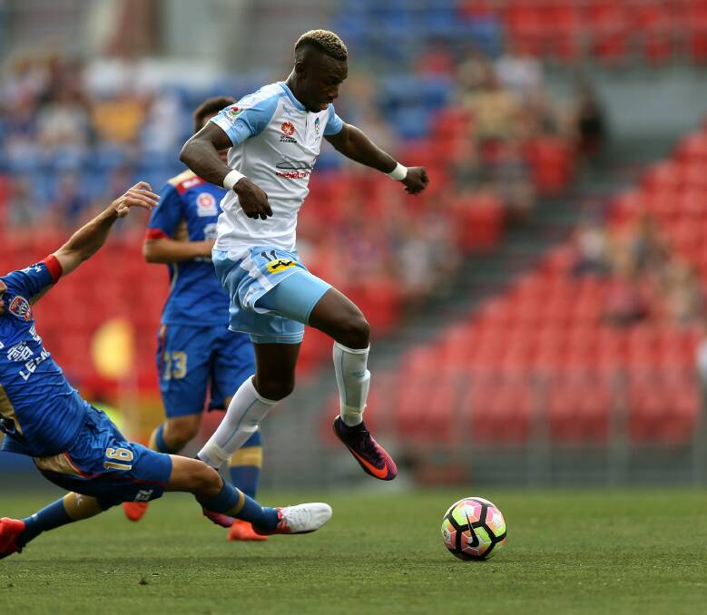 TARGET: The Jets are in talks with former Sydney FC and Socceroos striker Bernie Ibini. Picture: Marina Neil