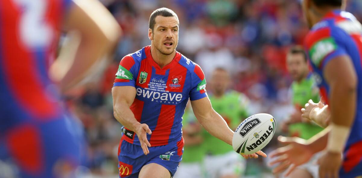 DARING TO DREAM: Former Knights playmaker Jarrod Mullen turns 35 next year but hopes to resume his NRL career. Picture: Jonathan Carroll